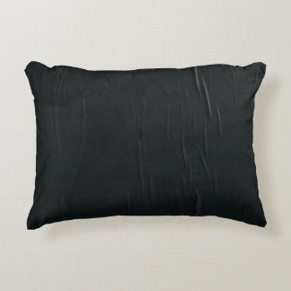 Coussins Décoratifs textile noir avec fil blanc