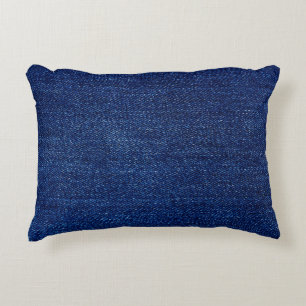 Coussins Décoratifs Texture du jean Denim arrière - plan en tissu