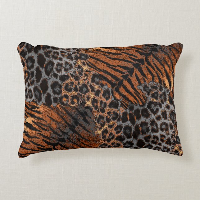 Coussins Décoratifs Tigre léopard tendance (Devant)