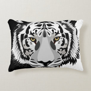 Coussins Décoratifs Tigre noir et blanc