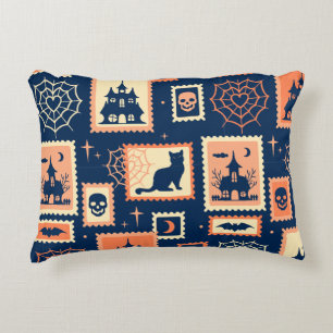 Coussins Décoratifs Timbres d'artiste Halloween Rétro