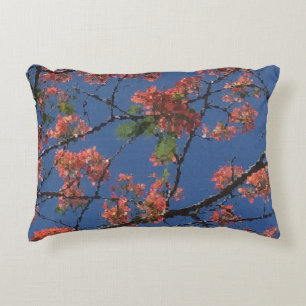 Coussins Décoratifs Tissu floral, bleu