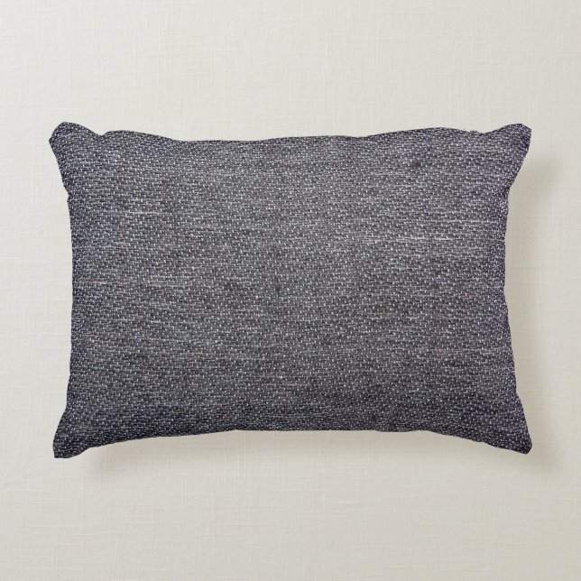 Coussins Décoratifs tissu gris noir (Devant)