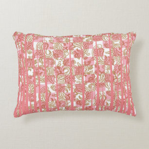 Coussins Décoratifs Tissu rose éclatant avec une couche florale comple