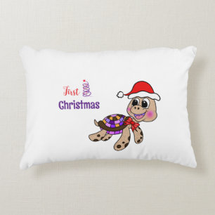 Coussins Décoratifs Tortue de Noël