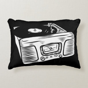 Coussins Décoratifs Tourne-disque vintage
