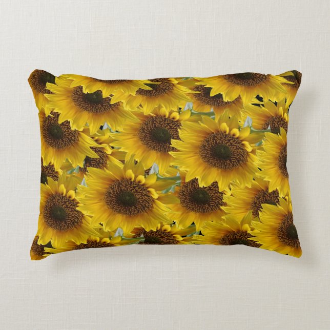 Coussins Décoratifs Tournesol à oreiller (Devant)