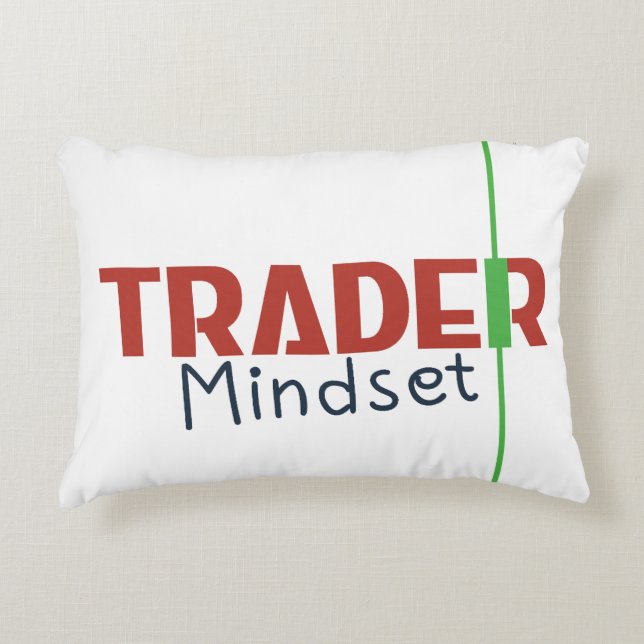 Coussins Décoratifs Trader Mindset – Discipline, Focus, Trading Psycho (Devant)