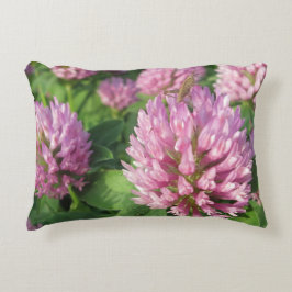 Coussins Décoratifs Trèfle rose et vert doux