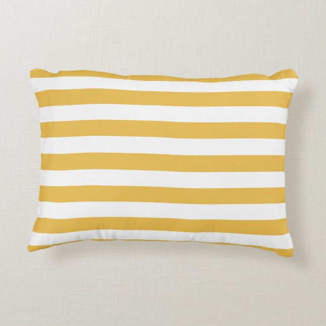 Coussins Décoratifs Trendy Yellow and White Wide Horizontpes (Dos)
