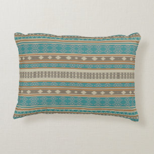 Coussins Décoratifs Tribal autochtone turquoise