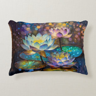 Coussins Décoratifs Trio de fleurs de lotus lumineuses