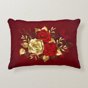 Coussins Décoratifs Trois Roses de bijoux