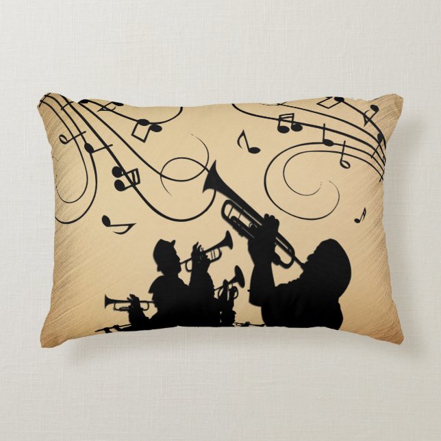 Coussins Décoratifs Trumpet Section Musique rustique (Devant)