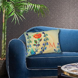 Coussins Décoratifs Tulipes d'oeillets vintages Monogrammes