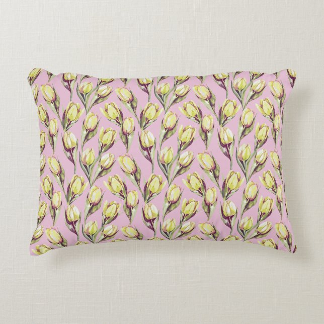 Coussins Décoratifs Tulipes réversibles (Devant)