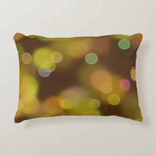 Coussins Décoratifs Un Motif de Noël d'or sur Fawn Brown