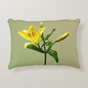 Coussins Décoratifs Une Lys Jaune