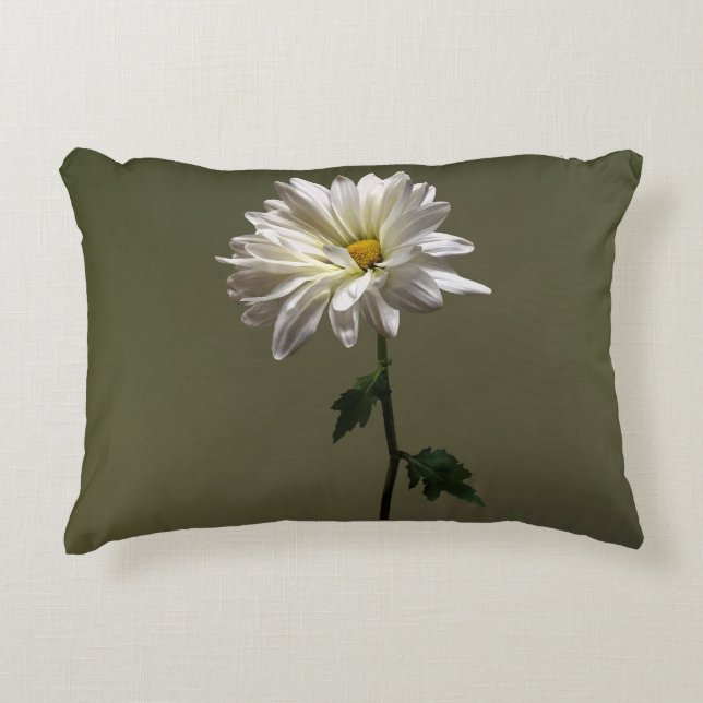 Coussins Décoratifs Une marguerite blanche (Devant)