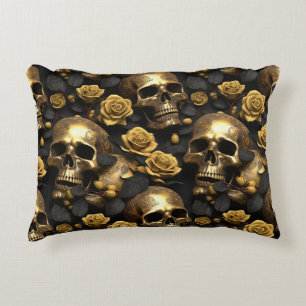 Coussins Décoratifs Une série de crânes et de roses Design 8
