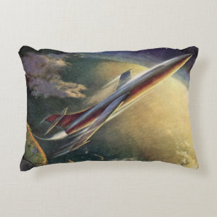 Coussins Décoratifs Vaisseau spatial de science-fiction vintage Avion 