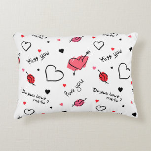 Coussins Décoratifs Valentine's Hearts Arrow sans couture