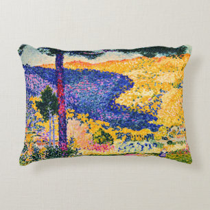 Coussins Décoratifs Vallée vintage avec peinture de Fir