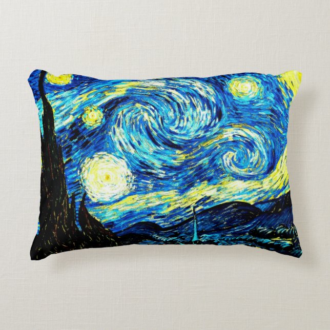 Coussins Décoratifs Van Gogh - Nuit étoilée (Devant)