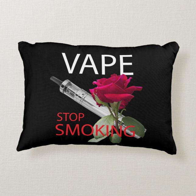 Coussins Décoratifs Vape. Arrêtez de fumer (Dos)