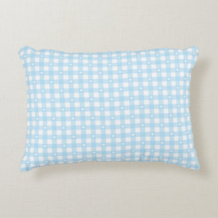 Coussins Décoratifs Vérifications Bleu Pastel