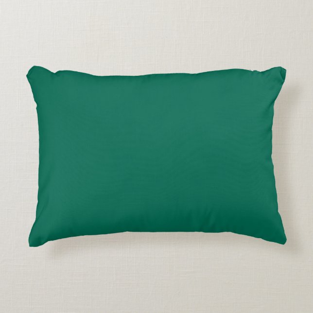 Coussins Décoratifs Vert émeraude vert uni moderne (Devant)