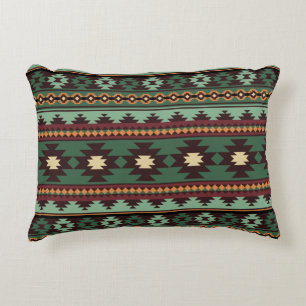 Coussins Décoratifs Vert tribal du sud-ouest