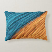 Vibrant Neon Light Strands of Blue and Orange