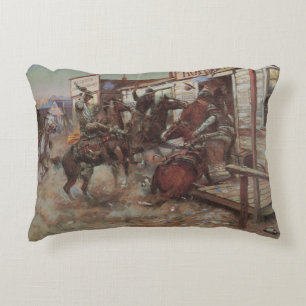 Coussins Décoratifs Vieux Cowboys, En entrant sans frapper par CM Russ