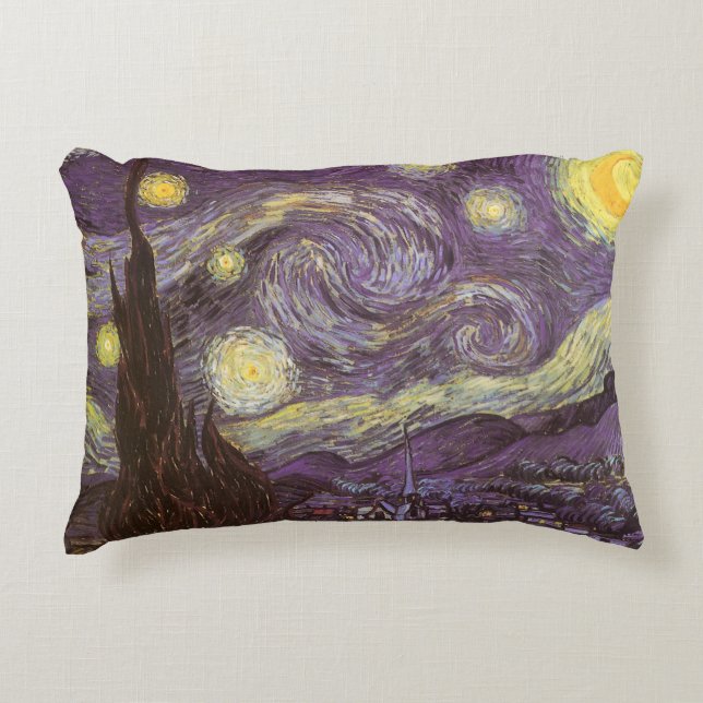 Coussins Décoratifs Vincent van Gogh - Nuit étoilée (Devant)