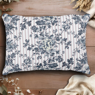 Coussins Décoratifs Vintage Bleu Chintz Et Motif À Écarts