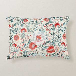 Coussins Décoratifs Vintage marguerite rouge motif floral - Botanique