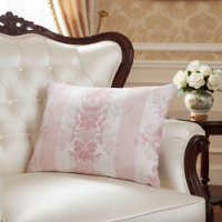Vintage rouge et blanc Damas rayures sur satin