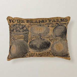 Coussins Décoratifs Vintage Rustique Faux Burlap Onion Modèle sac