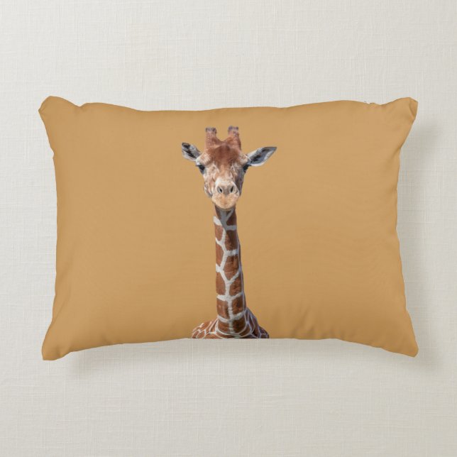 Coussins Décoratifs Visage mignon de girafe (Devant)