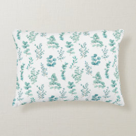 Coussins Décoratifs Watercolor Eucalyptus Greenery Accent Pillow
