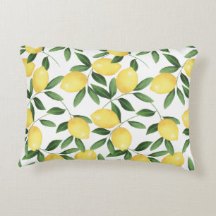 COUSSINS DÉCORATIFS WATERCOLOR LEMONS