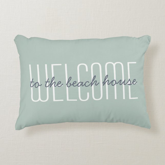 Coussins Décoratifs Welcome Beach House (Devant)