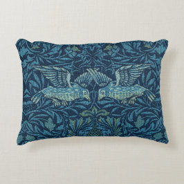 Coussins Décoratifs William Morris Vintage Bird Folid Blue