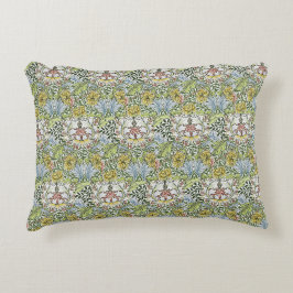 Coussins Décoratifs William Morris Vintage Floral rose Myrtle vert