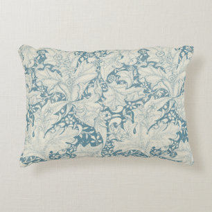 Coussins Décoratifs William Morris Wallflower bleu damas floral