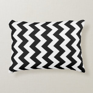 Coussins Décoratifs Zigzag noir et blanc