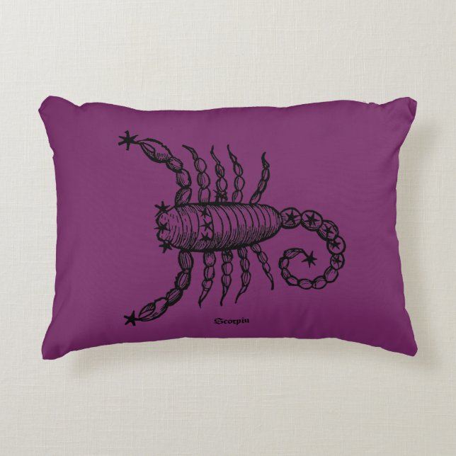 Coussins Décoratifs Zodiaque : Scorpion, 1482 (Devant)
