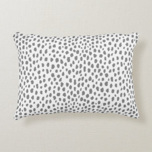 Coussins Décoratifs Zones dalmatiennes grises (gris/blanc)