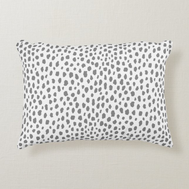 Coussins Décoratifs Zones grises de Dalmatie (gris/blanc) (Devant)